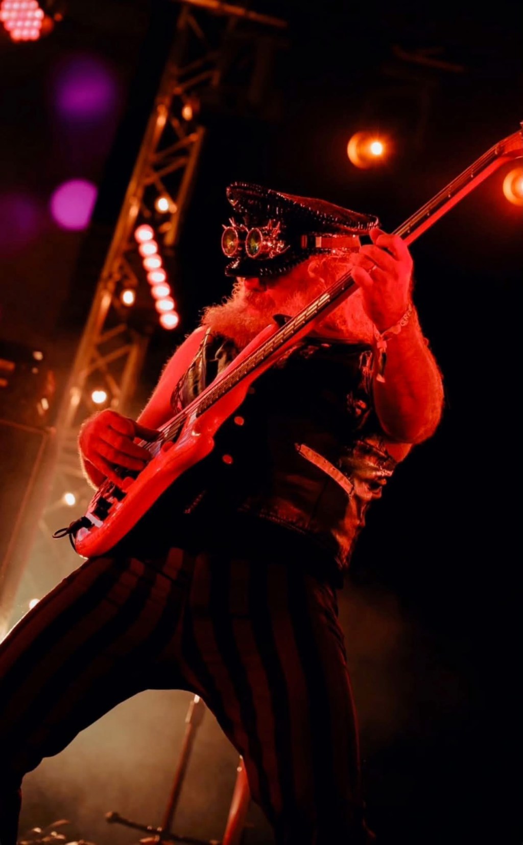 Performance and portrait photograph from Gaz Williams’ bass archive