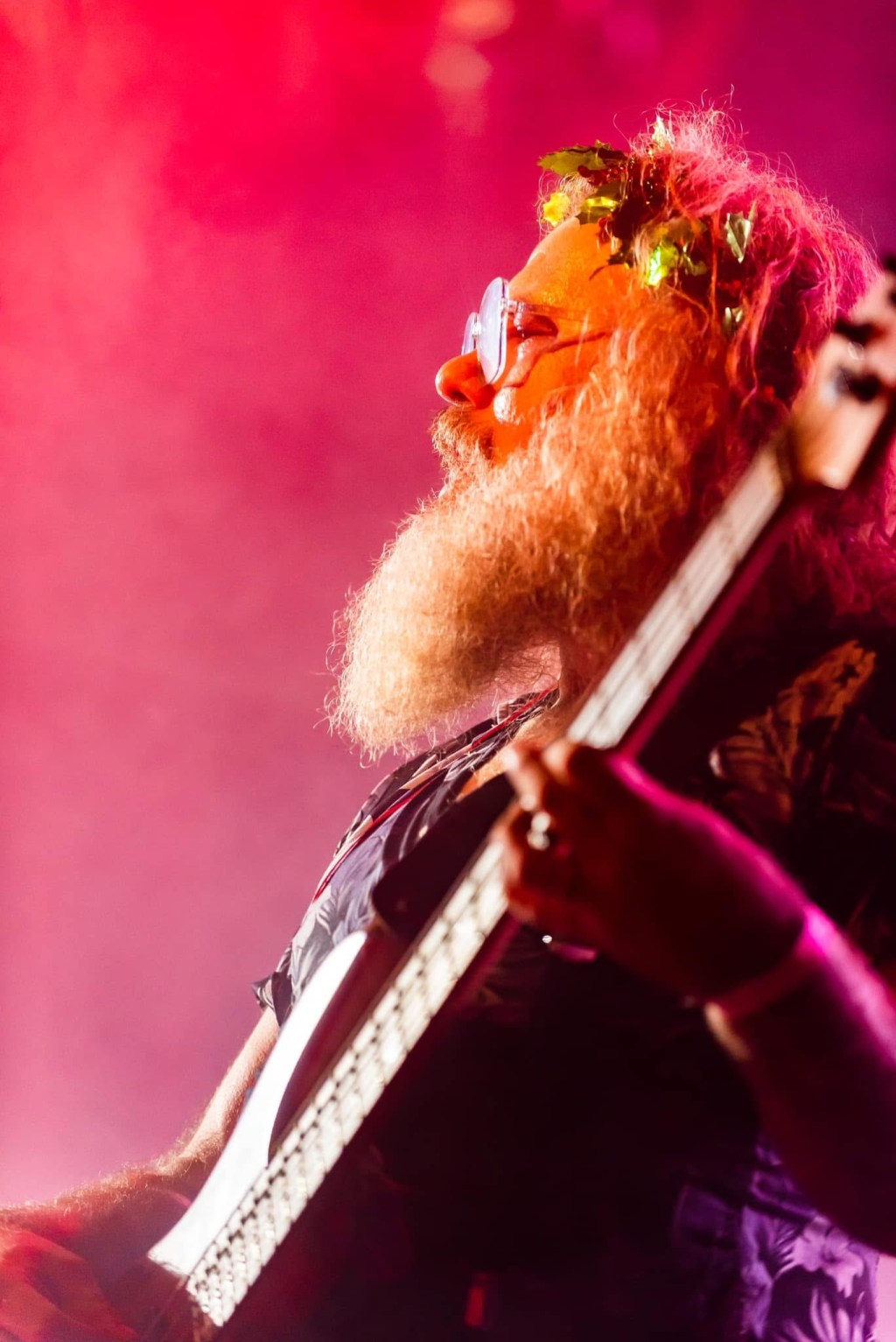 Performance and portrait photograph from Gaz Williams’ bass archive