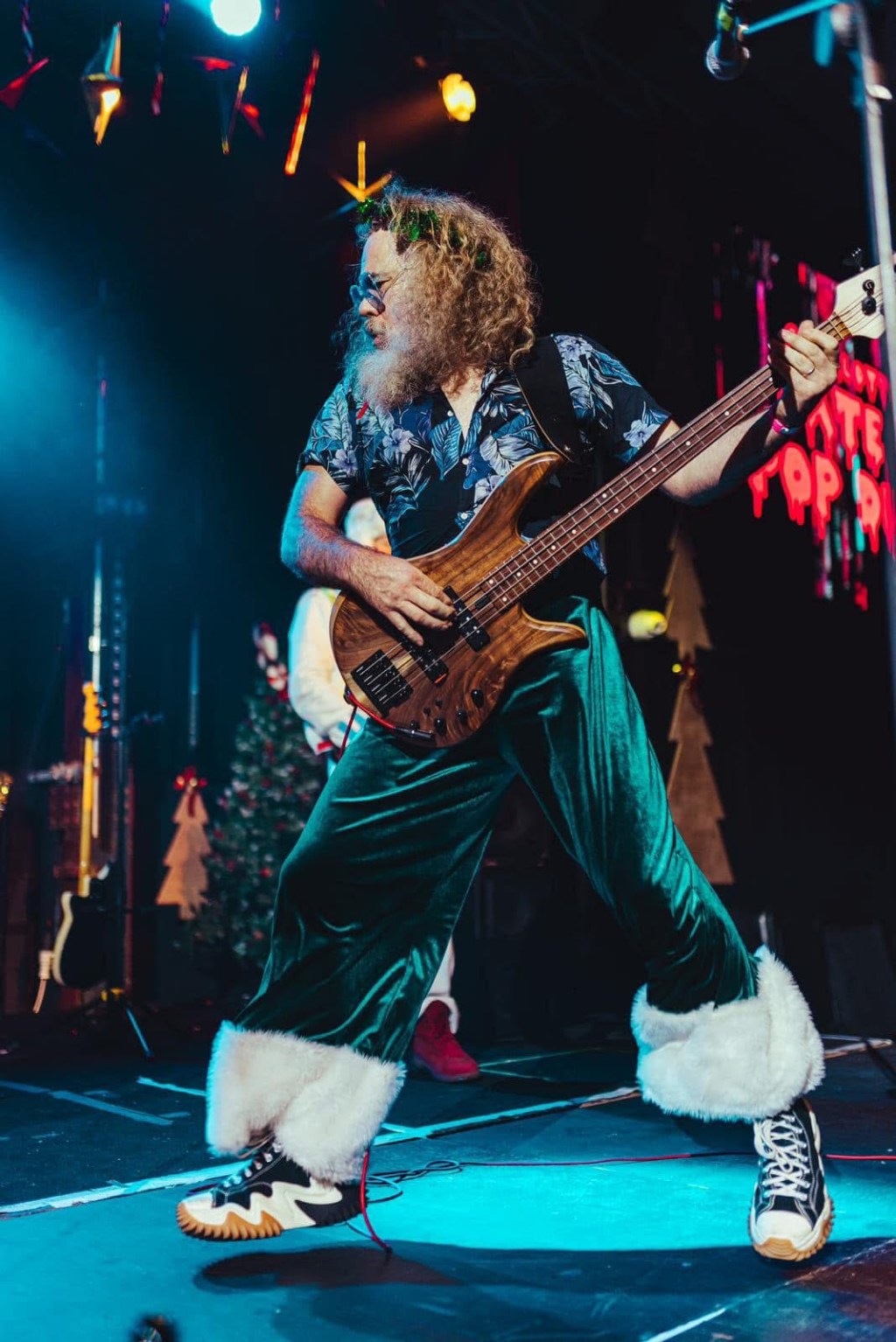 Performance and portrait photograph from Gaz Williams’ bass archive