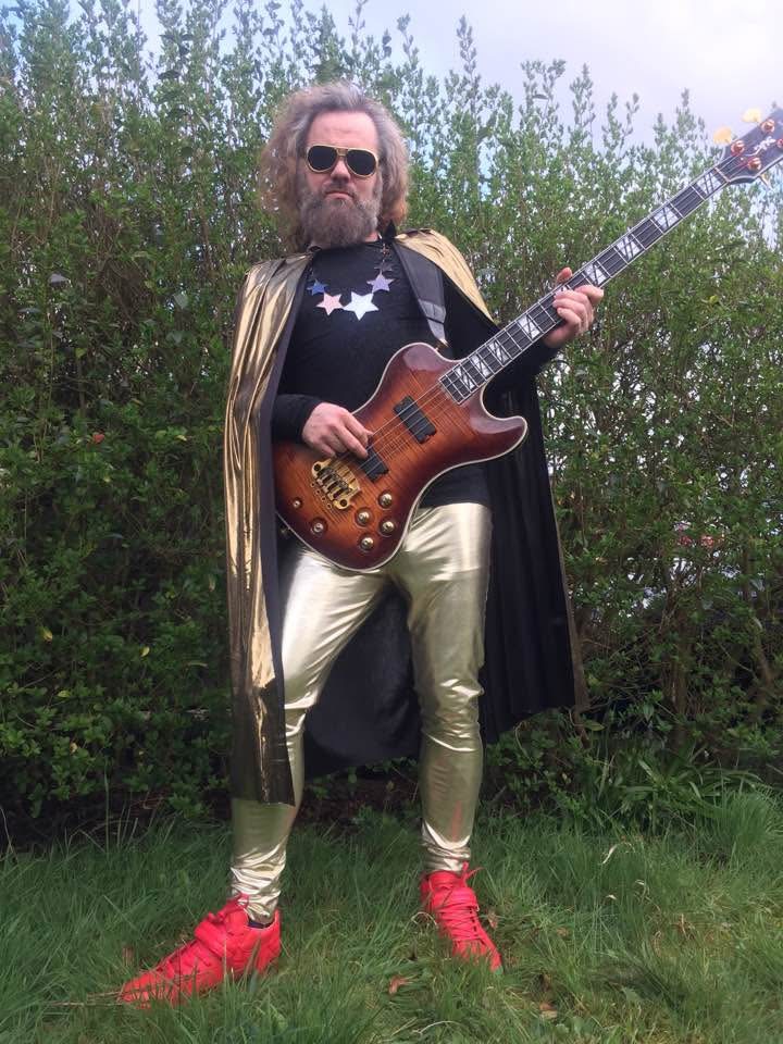 Performance and portrait photograph from Gaz Williams’ bass archive