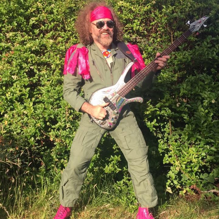 Performance and portrait photograph from Gaz Williams’ bass archive